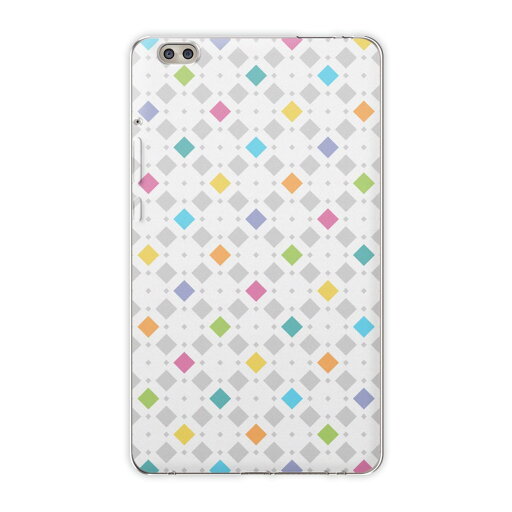 dtab compact d-02k docomo dタブ 用 タブレット ケース タブレット カバー TPU ソフトケース 011668 模様 カラフル ダイヤ柄 dtab compact d-02k docomo dタブ 用 タブレット ケース タブレット カバー TPU ソフトケース 011668 模様 カラフル ダイヤ柄