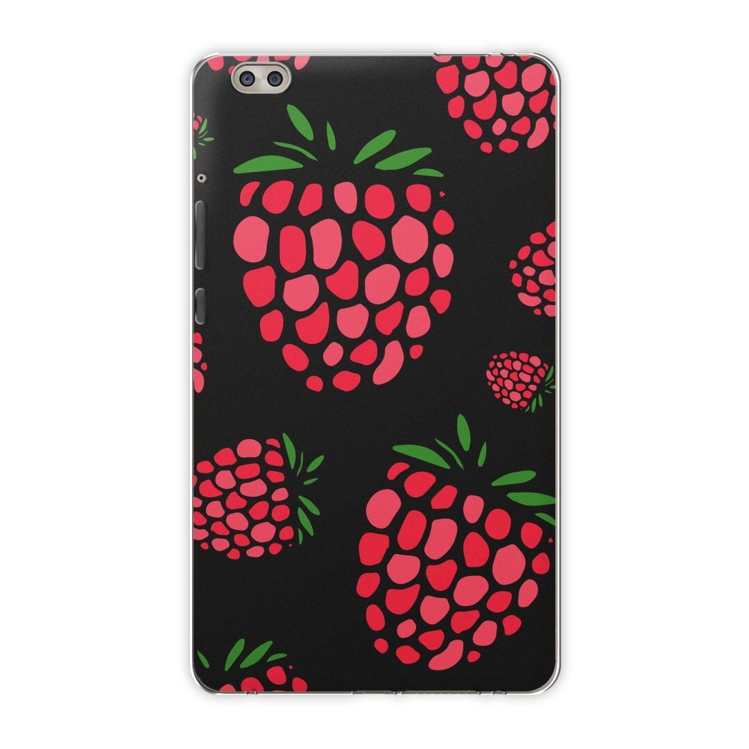 dtab compact d-02k docomo dタブ 用 タブレット ケース タブレット カバー TPU ソフトケース 011804 いちご ポップ 果物