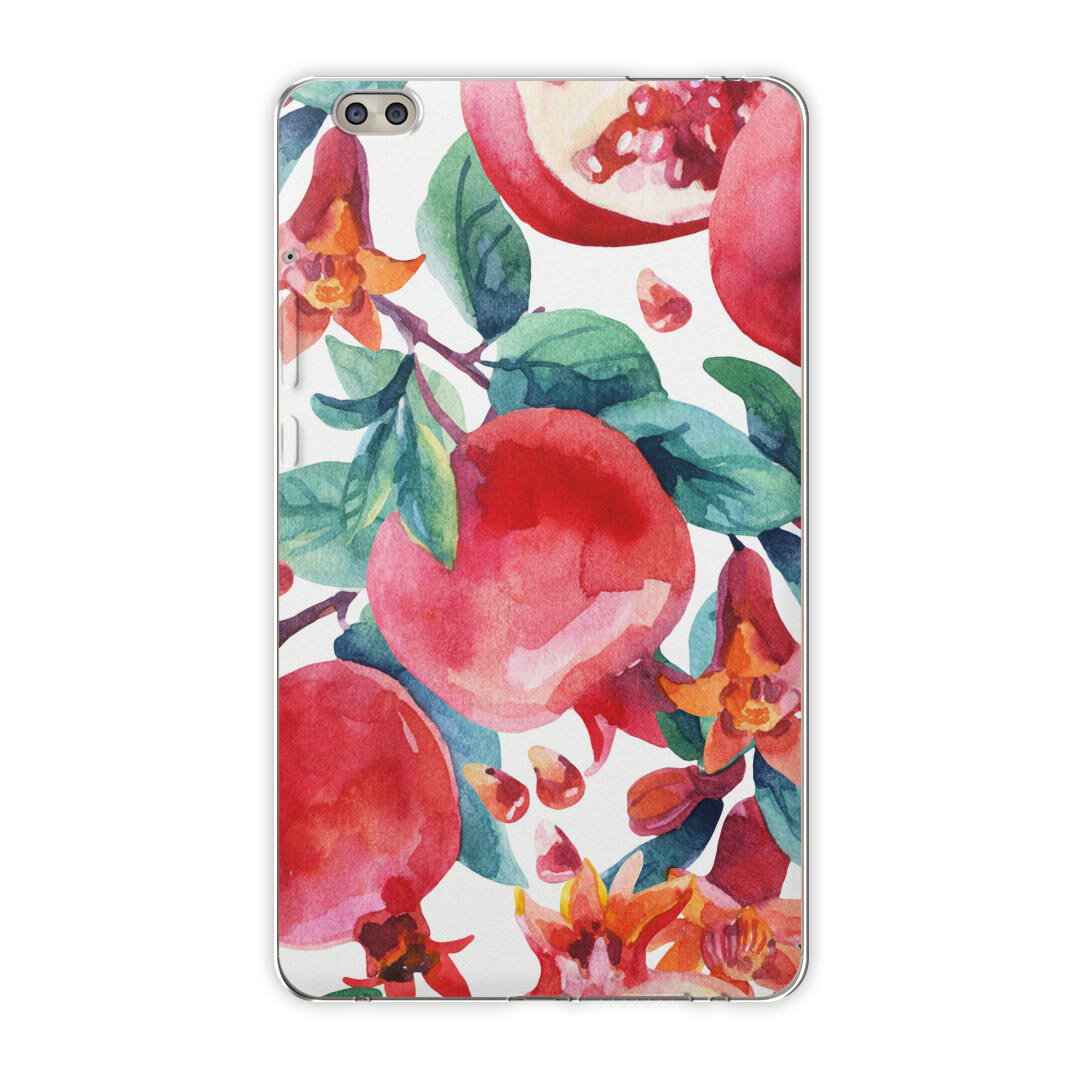 dtab compact d-02k docomo dタブ 用 タブレット ケース タブレット カバー TPU ソフトケース 011887 植物 花 緑