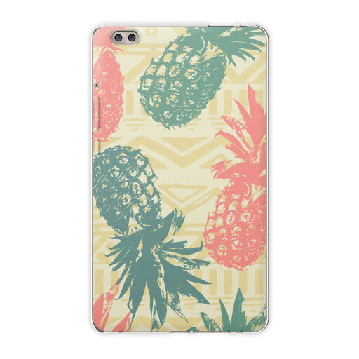 dtab compact d-02k docomo dタブ 用 タブレット ケース タブレット カバー TPU ソフトケース 012078 パイナップル 夏 模様 dtab compact d-02k docomo dタブ 用 タブレット ケース タブレット カバー TPU ソフトケース 012078 パイナップル 夏 模様
