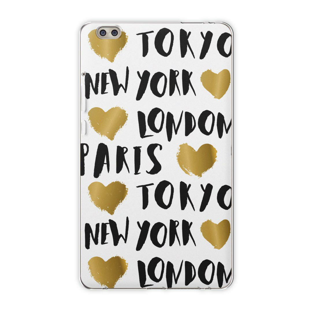 dtab compact d-02k docomo dタブ 用 タブレット ケース タブレット カバー TPU ソフトケース 012138 英語 文字 ハート