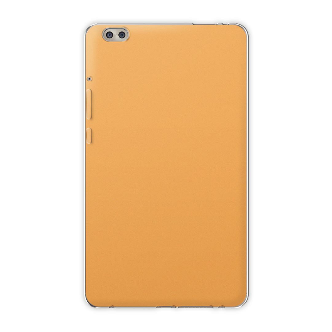 dtab compact d-02k docomo dタブ 用 タブレット ケース タブレット カバー TPU ソフトケース 012235 オレンジ 単色 シンプル