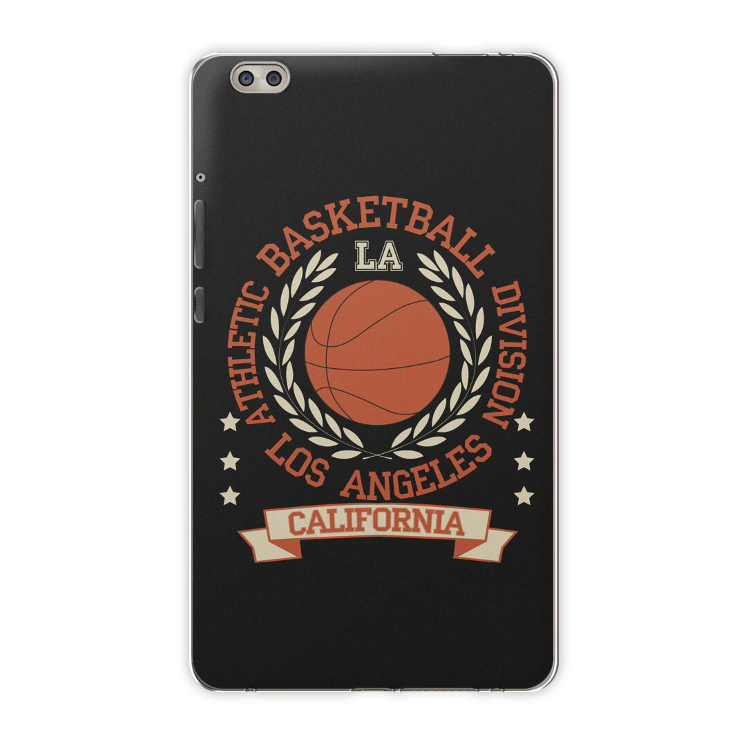 dtab compact d-02k docomo dタブ 用 タブレット ケース タブレット カバー TPU ソフトケース 012256 バスケ ボール 英語