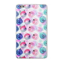 dtab compact d-02k docomo dタブ 用 タブレット ケース タブレット カバー TPU ソフトケース 012804 水玉 シャボン玉 水彩
