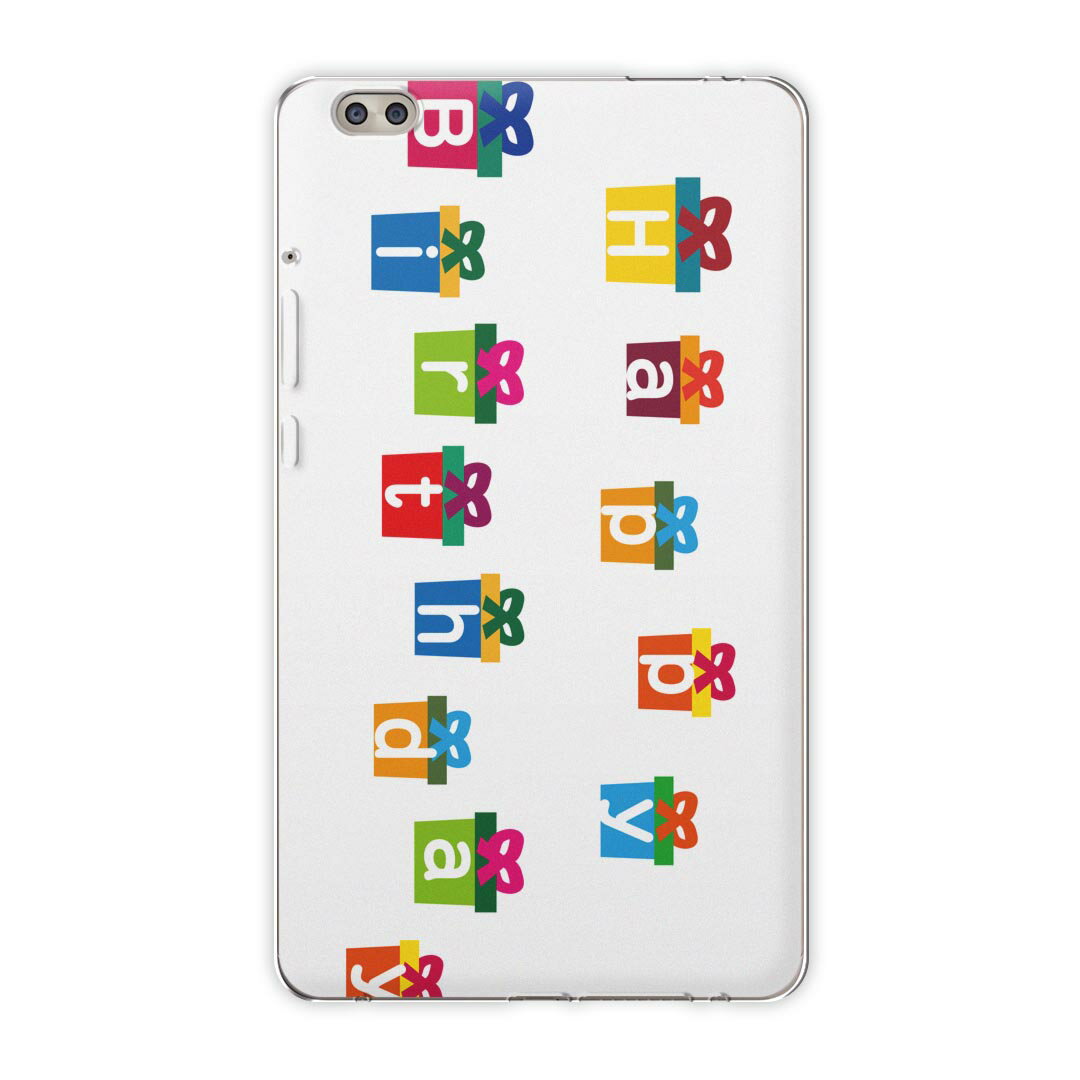 dtab compact d-02k docomo dタブ 用 タブレット ケース タブレット カバー TPU ソフトケース 013499 誕生日 プレゼント 文字