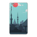 dtab compact d-02k docomo dタブ 用 タブレット ケース タブレット カバー TPU ソフトケース 013536 風景 イラスト 鳥居(2)