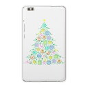 dtab compact d-02k docomo dタブ 用 タブレット ケース タブレット カバー TPU ソフトケース 013771 クリスマス ツリー カラフル
