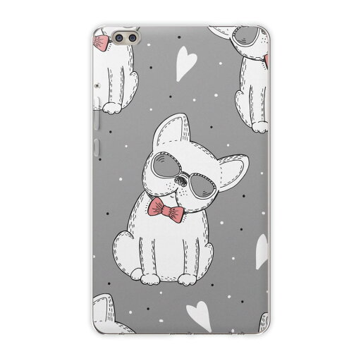 dtab compact d-02k docomo dタブ 用 タブレット ケース タブレット カバー TPU ソフトケース 013926 犬 動物 ハート dtab compact d-02k docomo dタブ 用 タブレット ケース タブレット カバー TPU ソフトケース 013926 犬 動物 ハート