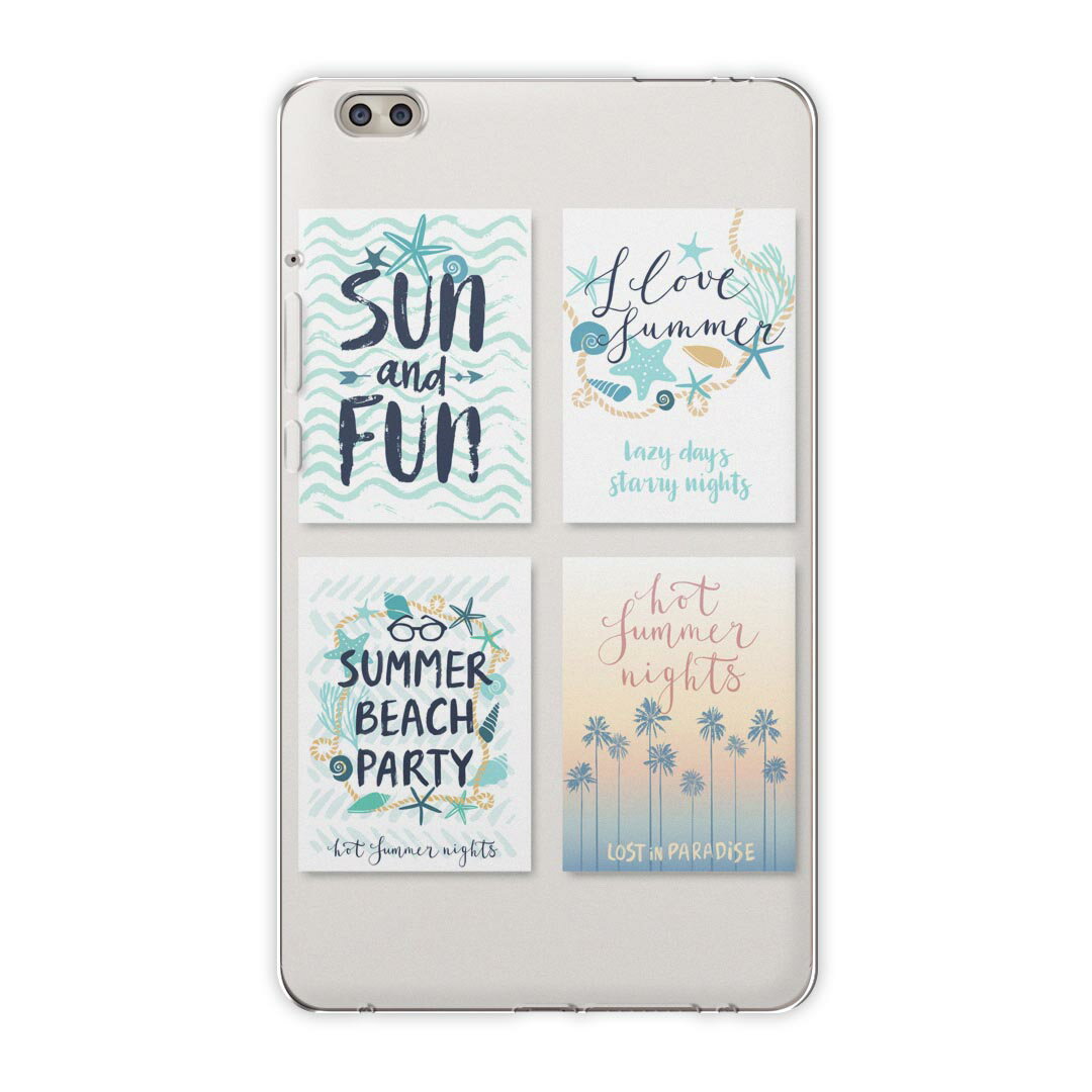 dtab compact d-02k docomo dタブ 用 タブレット ケース タブレット カバー TPU ソフトケース 014096 海　英語　海