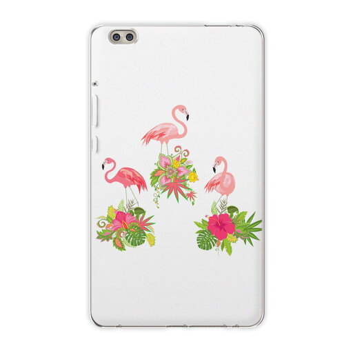 dtab compact d-02k docomo dタブ 用 タブレット ケース タブレット カバー TPU ソフトケース 014325 フラミンゴ ハイビスカス トロピカル dtab compact d-02k docomo dタブ 用 タブレット ケース タブレット カバー TPU ソフトケース 014325 フラミンゴ ハイビスカス トロピカル