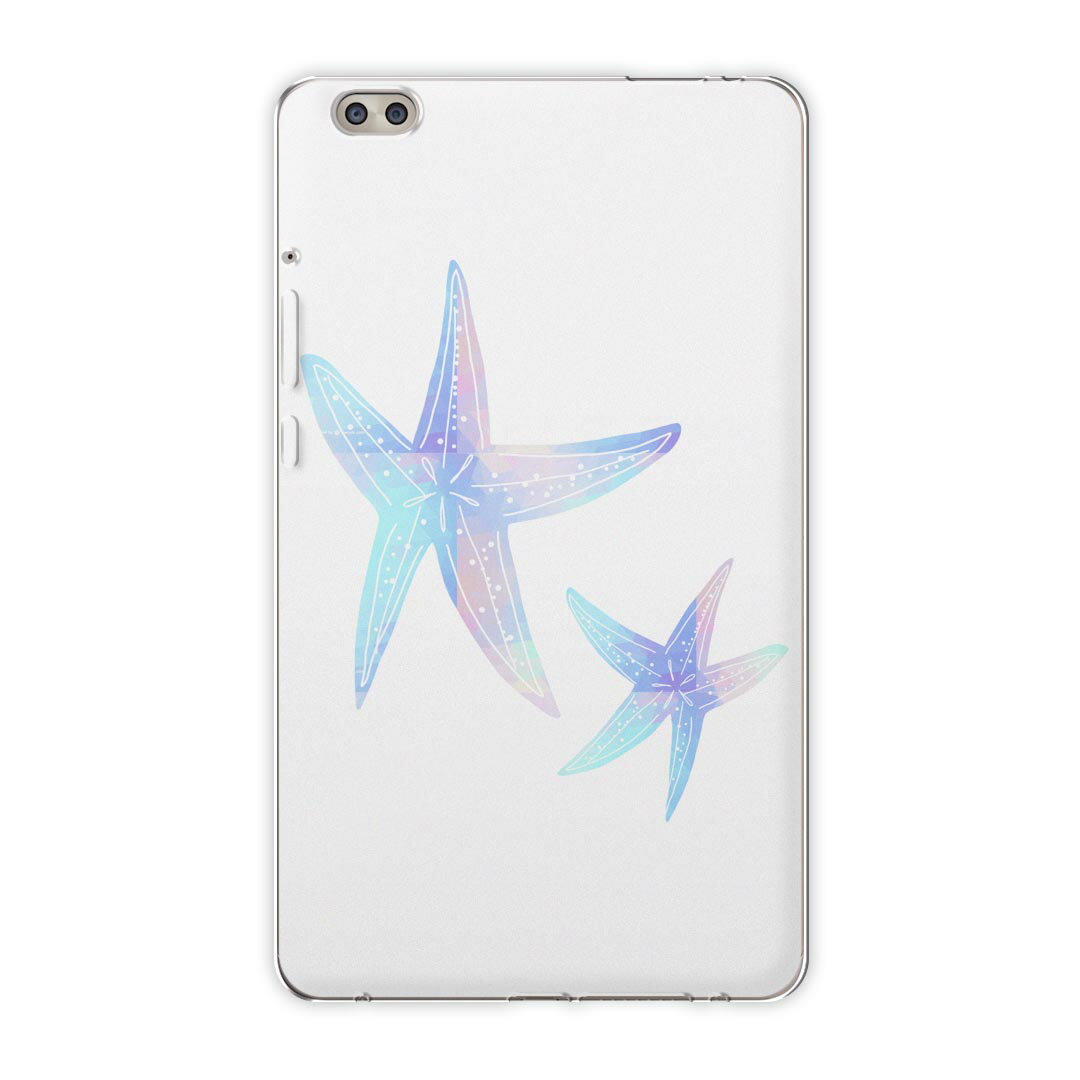 樂天商城 - dtab compact d-02k docomo dタブ 用 タブレット ケース タブレット カバー TPU ソフトケース 014381 ヒトデ　海　パステル