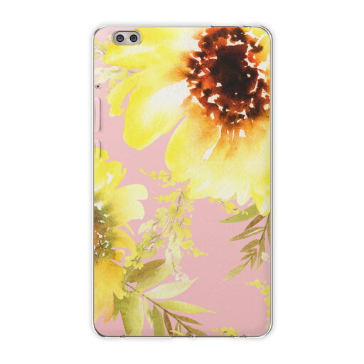 dtab compact d-02k docomo dタブ 用 タブレット ケース タブレット カバー TPU ソフトケース 014528 花 黄色 フラワー dtab compact d-02k docomo dタブ 用 タブレット ケース タブレット カバー TPU ソフトケース 014528 花 黄色 フラワー
