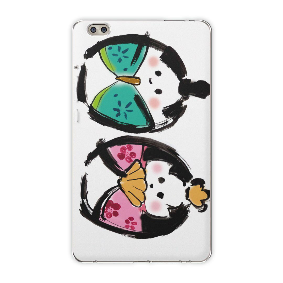 dtab compact d-02k docomo dタブ 用 タブレット ケース タブレット カバー TPU ソフトケース 015406 七夕　ひこぼし　星　おりひめ