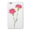 dtab compact d-02k docomo dタブ 用 タブレット ケース タブレット カバー TPU ソフトケース 015503 カーネーション バラ ピンク 花 植物