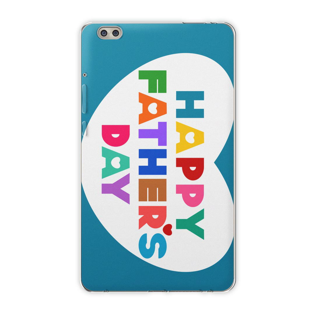 dtab compact d-02k docomo dタブ 用 タブレット ケース タブレット カバー TPU ソフトケース 015521 父の日 ハート 英語 英字