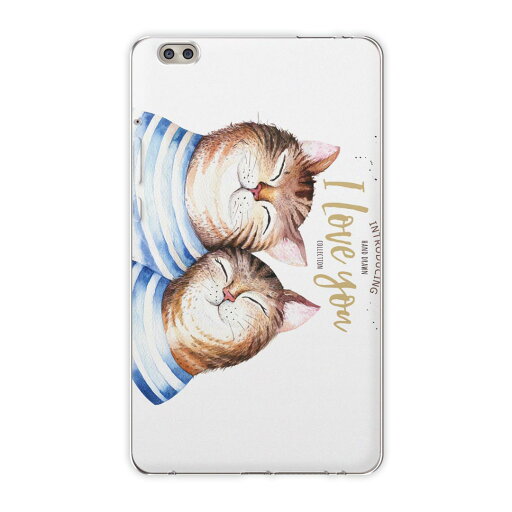 dtab compact d-02k docomo dタブ 用 タブレット ケース タブレット カバー TPU ソフトケース 015592 猫 夫婦 愛 英語 dtab compact d-02k docomo dタブ 用 タブレット ケース タブレット カバー TPU ソフトケース 015592 猫 夫婦 愛 英語