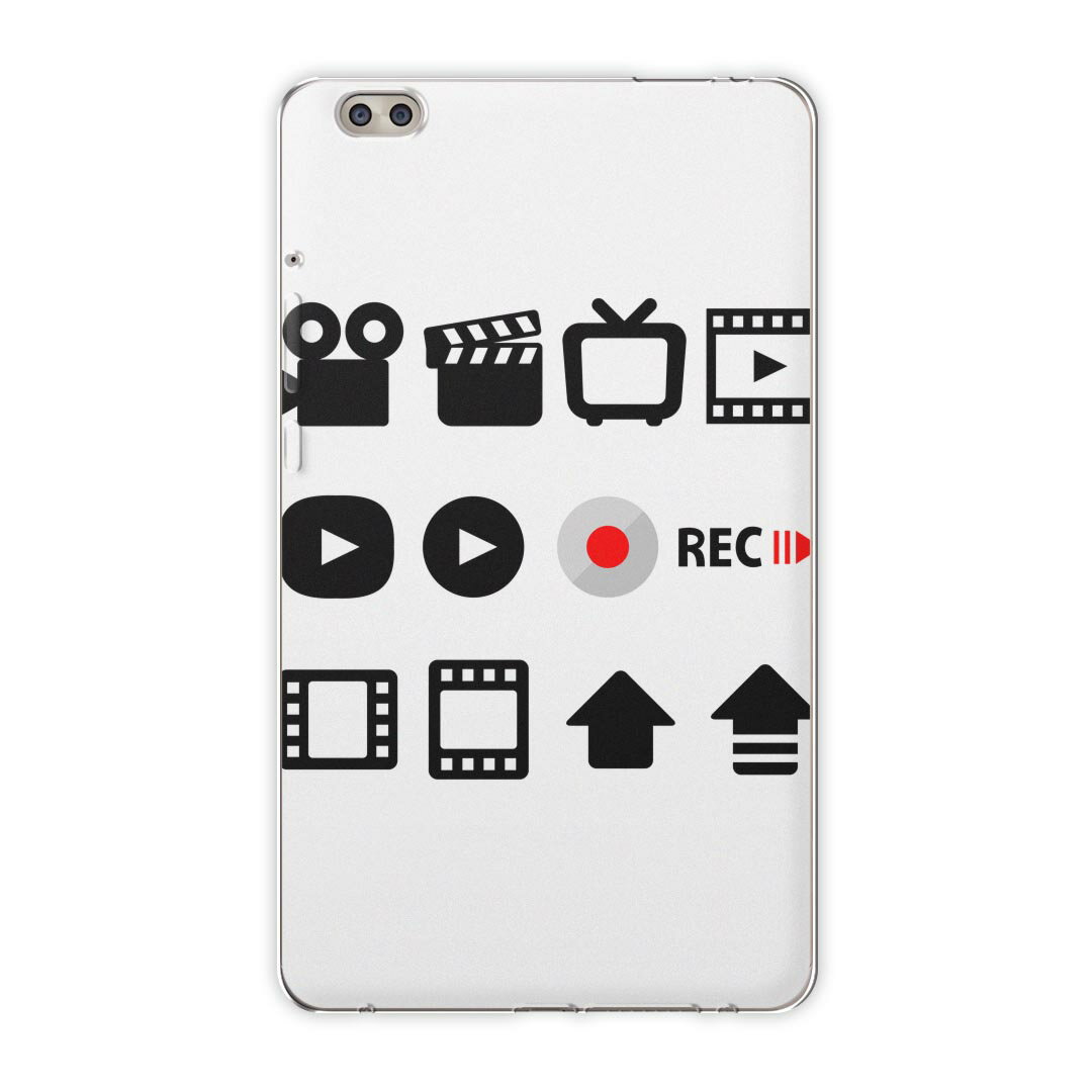 dtab compact d-02k docomo dタブ 用 タブレット ケース タブレット カバー TPU ソフトケース 016204 録画 ビデオ