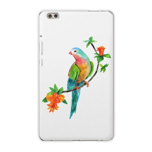 dtab compact d-02k docomo dタブ 用 タブレット ケース タブレット カバー TPU ソフトケース 016279 植物 草 鳥 dtab compact d-02k docomo dタブ 用 タブレット ケース タブレット カバー TPU ソフトケース 016279 植物 草 鳥