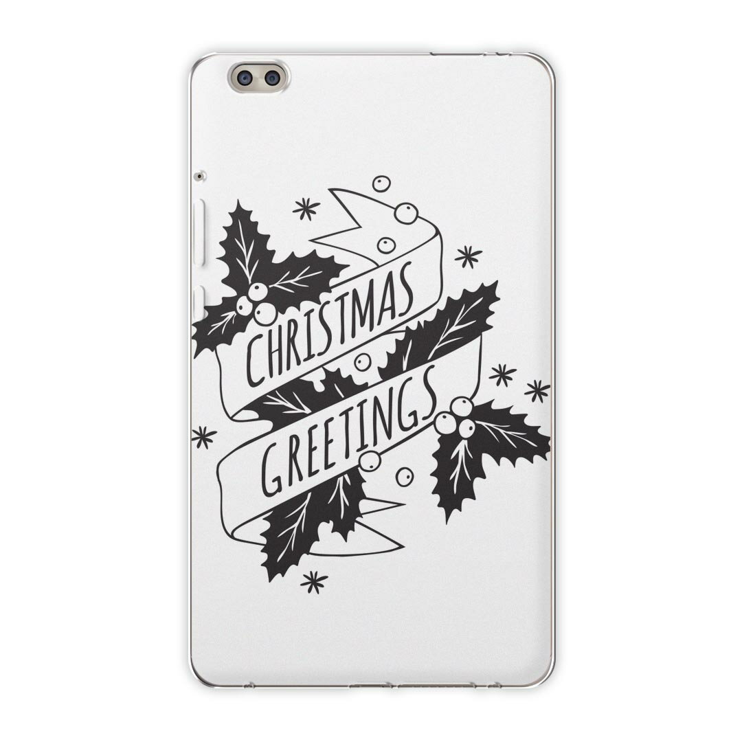 dtab compact d-02k docomo dタブ 用 タブレット ケース タブレット カバー TPU ソフトケース 016365 英語　模様　モノクロ