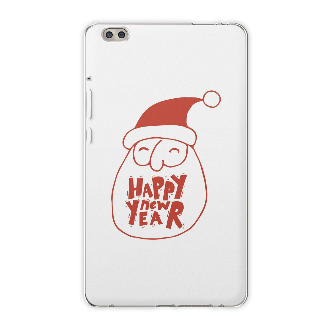 dtab compact d-02k docomo dタブ 用 タブレット ケース タブレット カバー TPU ソフトケース 017673 クリスマス サンタ 赤 クリスマス