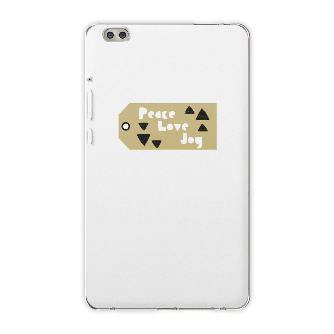 dtab compact d-02k docomo dタブ 用 タブレット ケース タブレット カバー TPU ソフトケース 017678 クリスマス 冬　文字　かわいい
