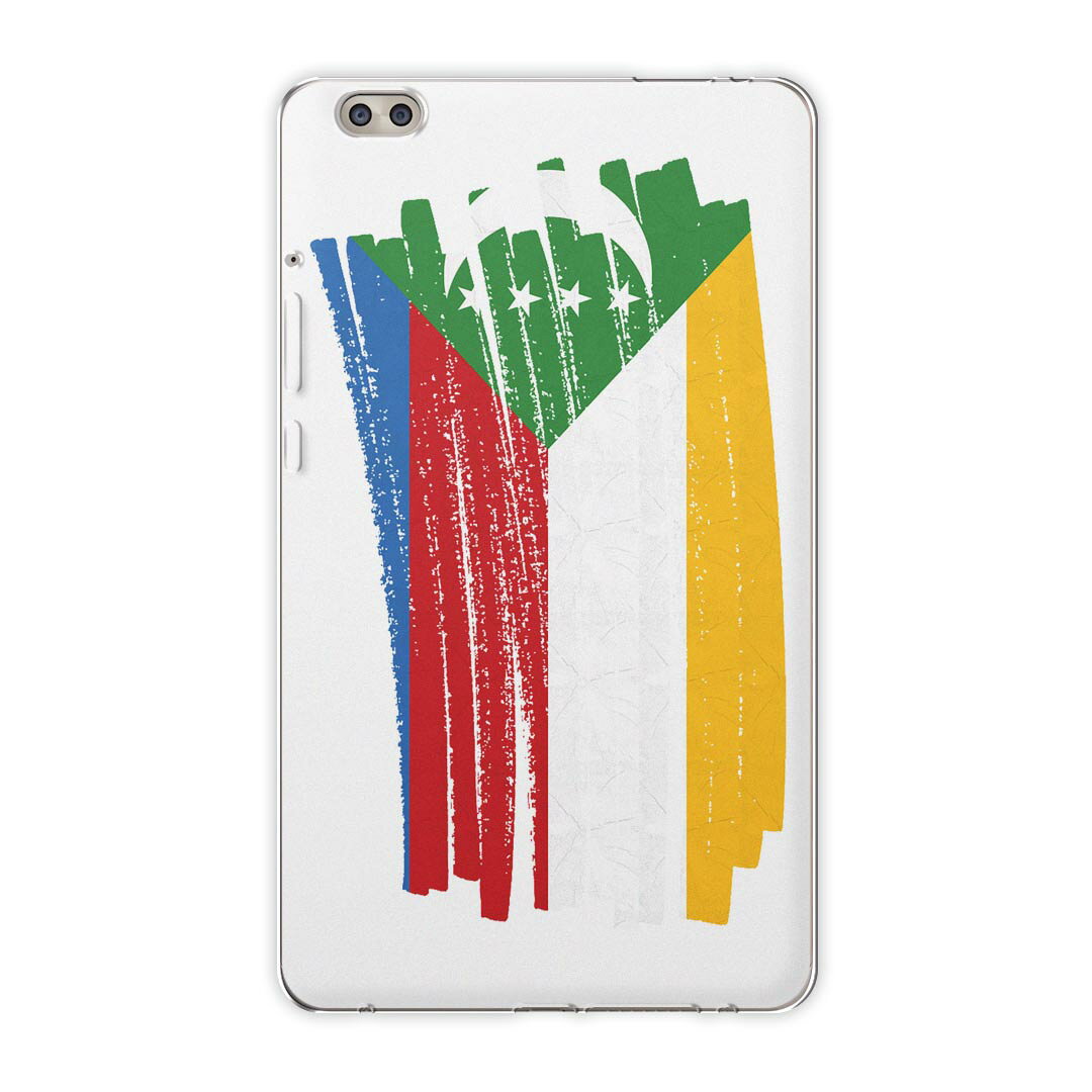 dtab compact d-02k docomo dタブ 用 タブレット ケース タブレット カバー TPU ソフトケース 018422 国旗 comoros コモロ