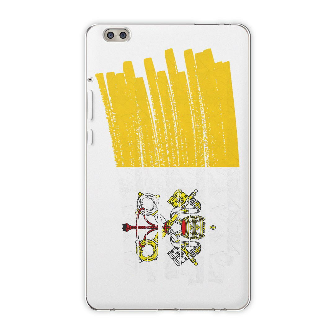 dtab compact d-02k docomo dタブ 用 タブレット ケース タブレット カバー TPU ソフトケース 018597 国旗 vatican バチカン