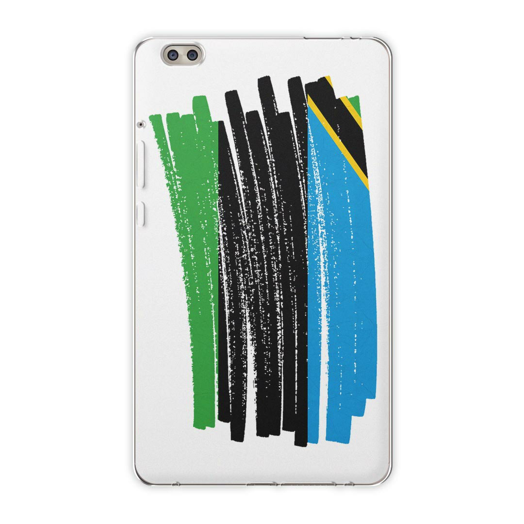 dtab compact d-02k docomo dタブ 用 タブレット ケース タブレット カバー TPU ソフトケース 018605 国旗 zanzibar ザンジバル