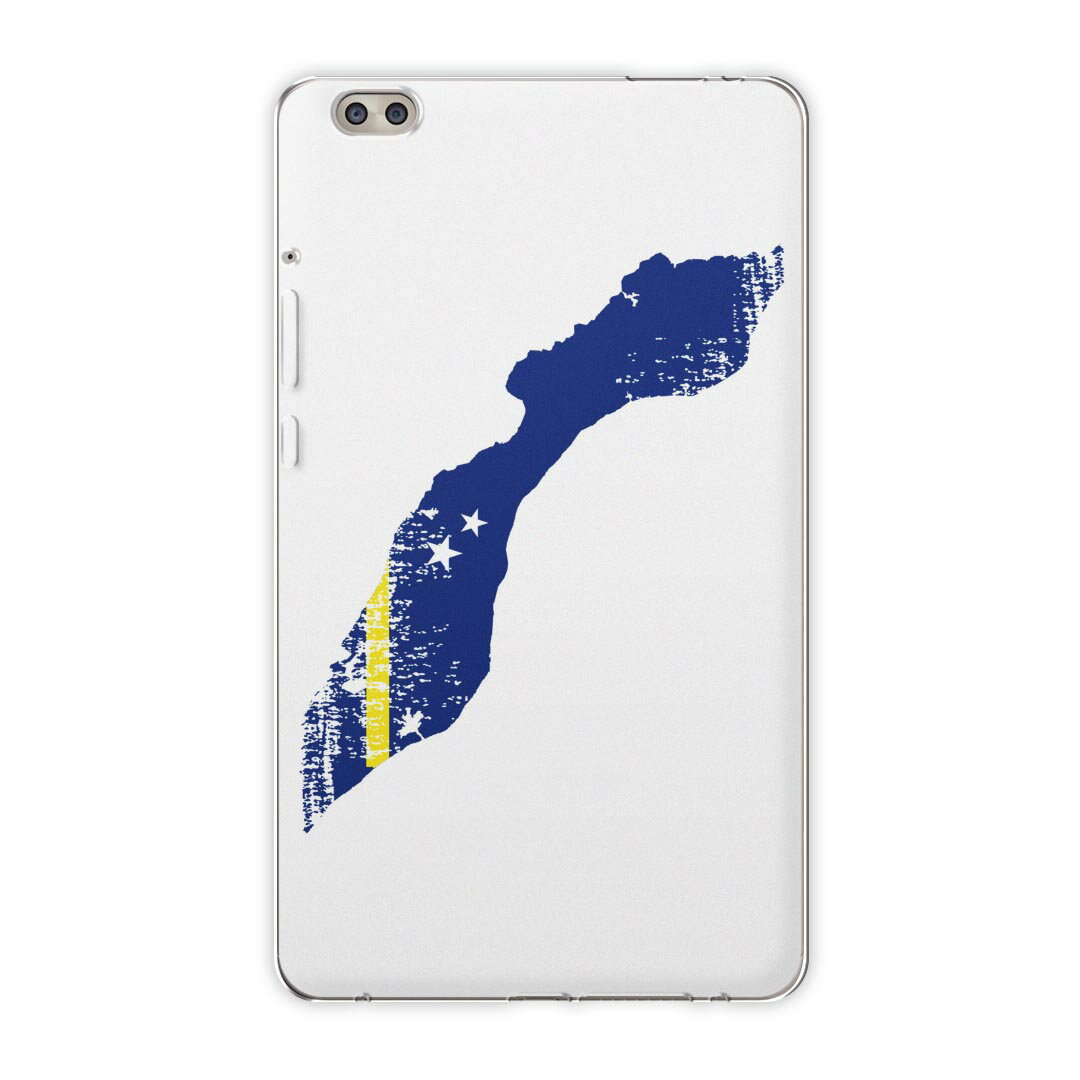 dtab compact d-02k docomo dタブ 用 タブレット ケース タブレット カバー TPU ソフトケース 018806 国旗 curacao キュラソー