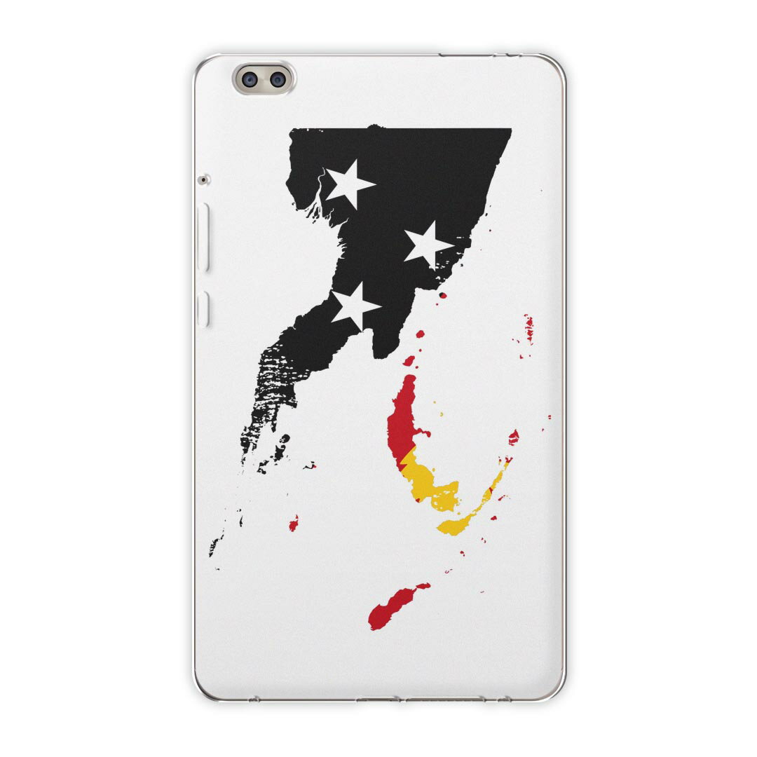 dtab compact d-02k docomo dタブ 用 タブレット ケース タブレット カバー TPU ソフトケース 018919 国旗 papua_new_guinea パプアニューギニア