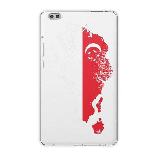 dtab compact d-02k docomo dタブ 用 タブレット ケース タブレット カバー TPU ソフトケース 018945 国旗 singapore シンガポール dtab compact d-02k docomo dタブ 用 タブレット ケース タブレット カバー TPU ソフトケース 018945 国旗 singapore シンガポール