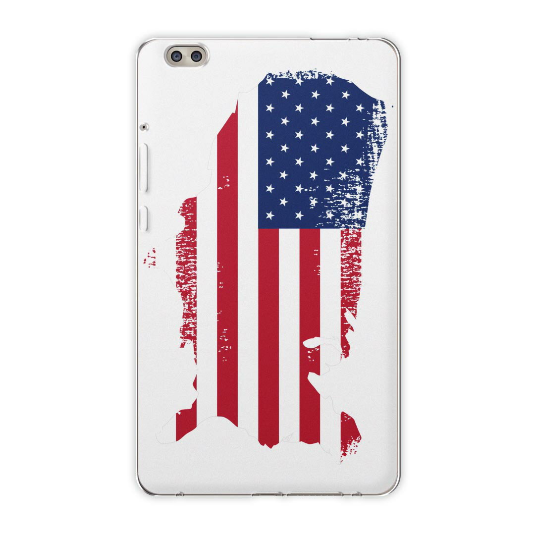 dtab compact d-02k docomo dタブ 用 タブレット ケース タブレット カバー TPU ソフトケース 018978 国旗 united_states アメリカ