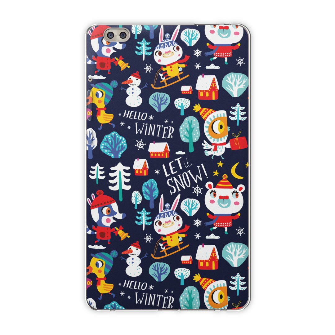 dtab compact d-02k docomo dタブ 用 タブレット ケース タブレット カバー TPU ソフトケース 019078 イラスト アニマル キッズ