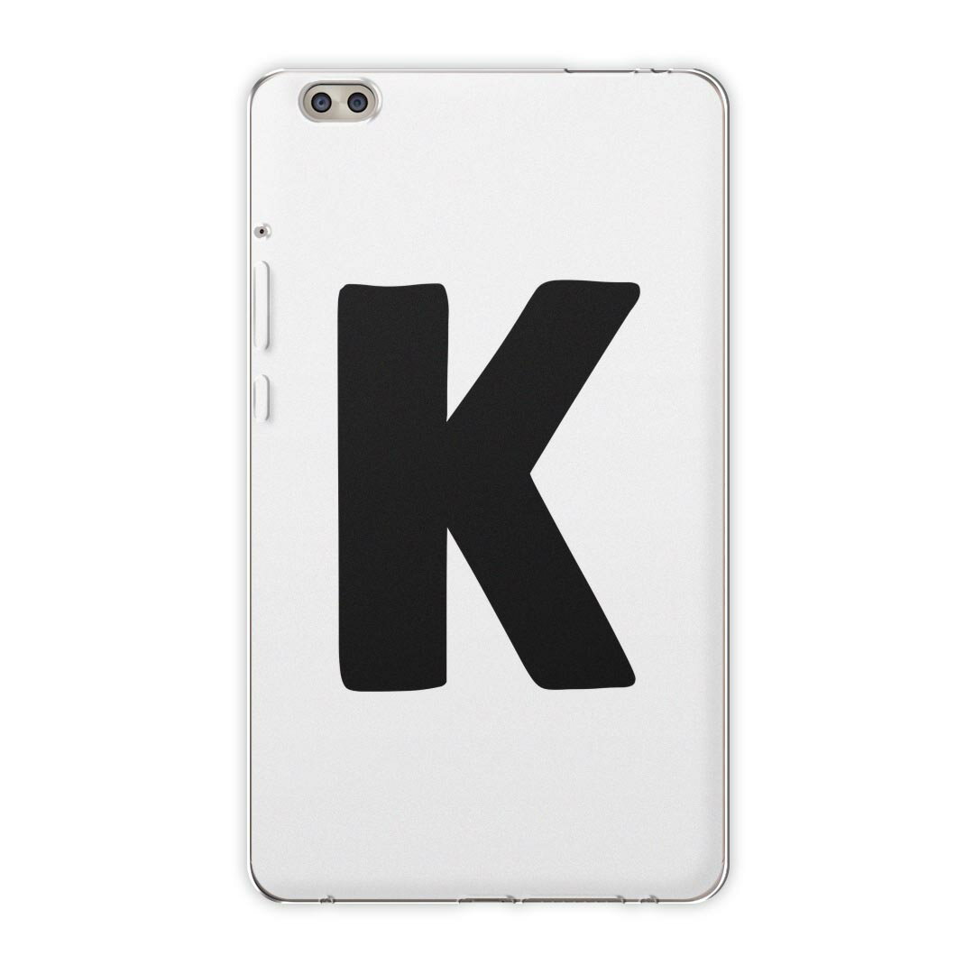 dtab compact d-02k docomo dタブ 用 タブレット ケース タブレット カバー TPU ソフトケース 019191 フォント 文字 k アルファベット