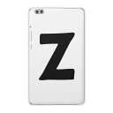 dtab compact d-02k docomo dタブ 用 タブレット ケース タブレット カバー TPU ソフトケース 019206 フォント 文字 z アルファベット(2)