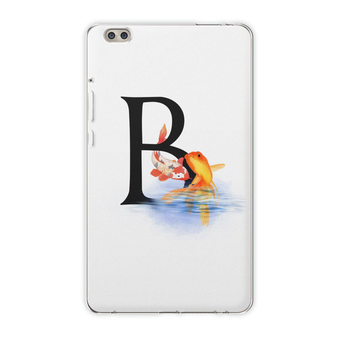 dtab compact d-02k docomo dタブ 用 タブレット ケース タブレット カバー TPU ソフトケース 019444 フォント 文字 b アルファベット