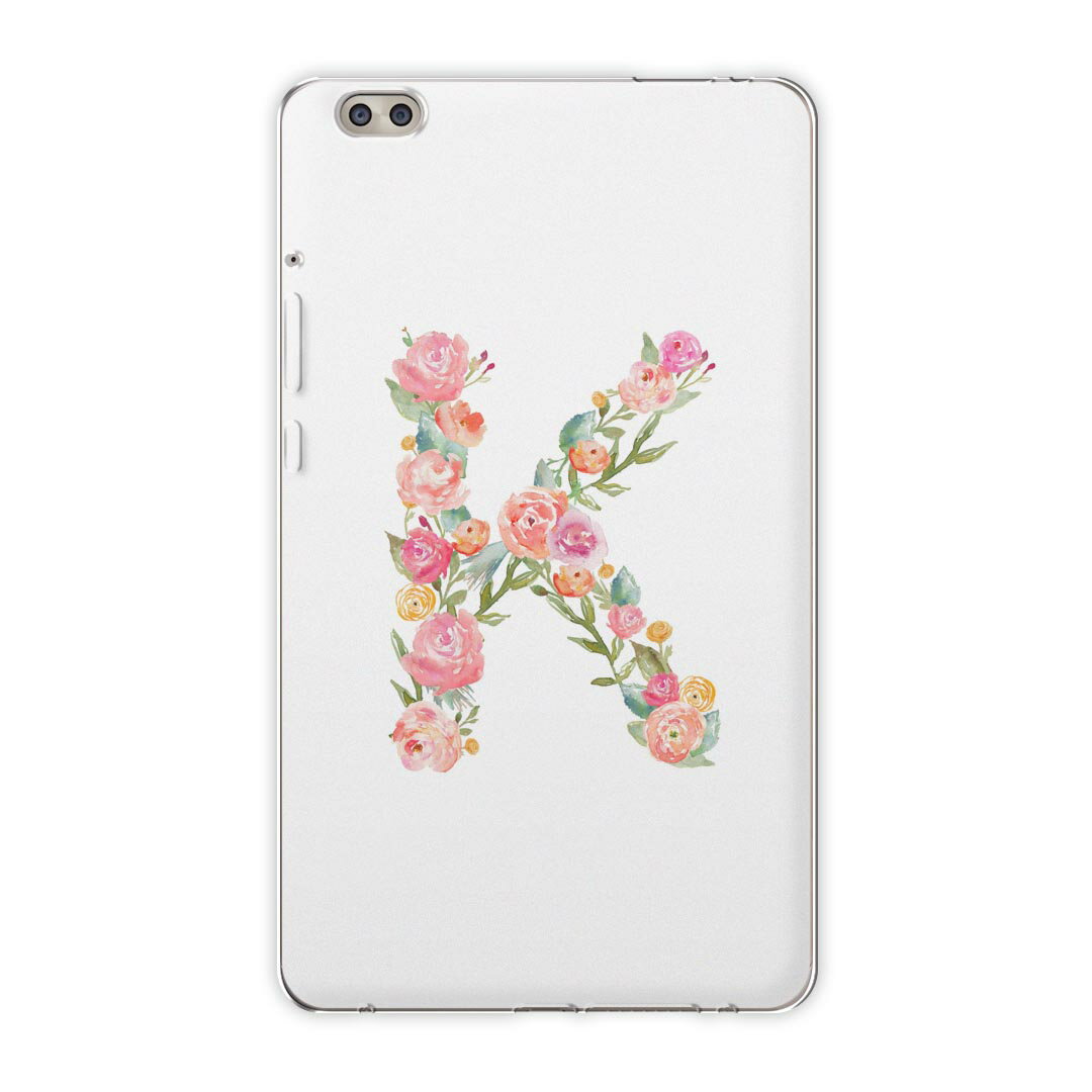 dtab compact d-02k docomo dタブ 用 タブレット ケース タブレット カバー TPU ソフトケース 019491 フォント 文字 k アルファベット