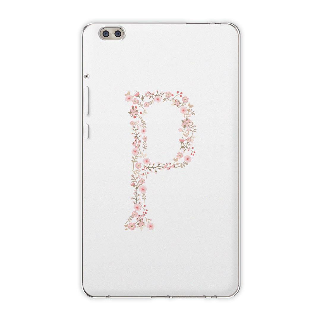 dtab compact d-02k docomo dタブ 用 タブレット ケース タブレット カバー TPU ソフトケース 019576 フォント 文字 p アルファベット