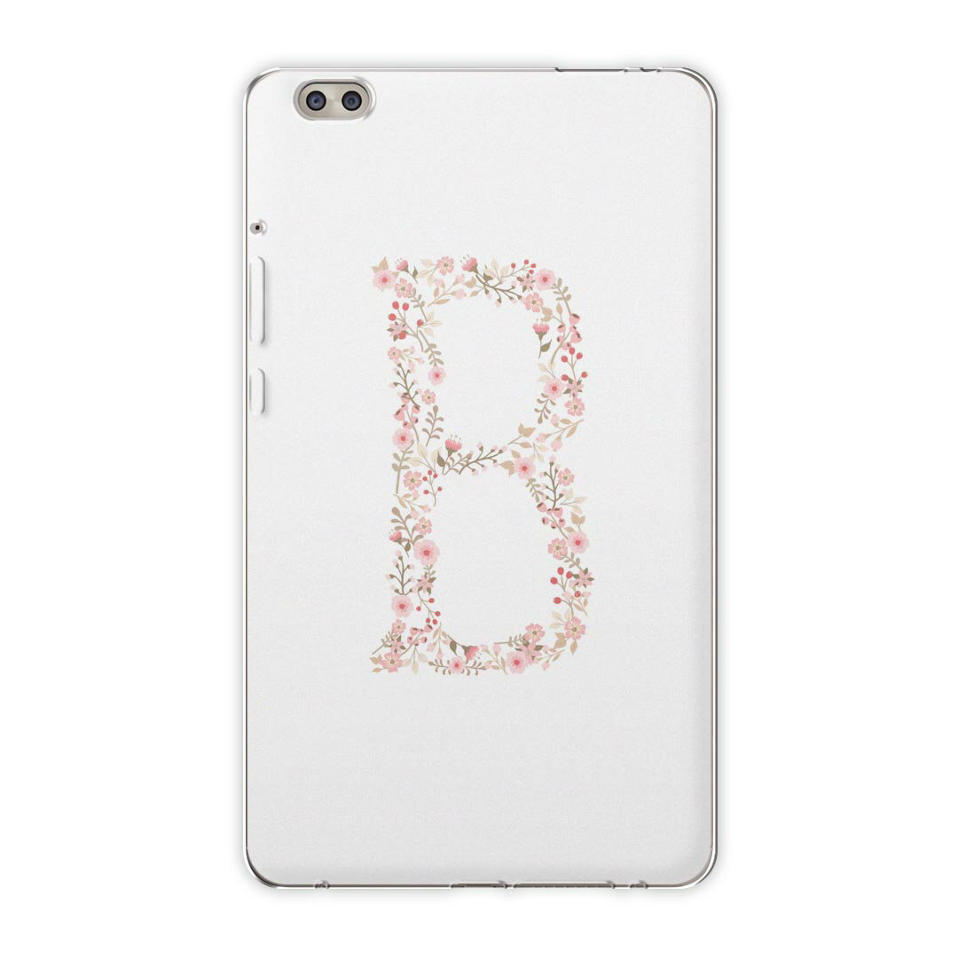 dtab compact d-02k docomo dタブ 用 タブレット ケース タブレット カバー TPU ソフトケース 019580 フォント 文字 b アルファベット