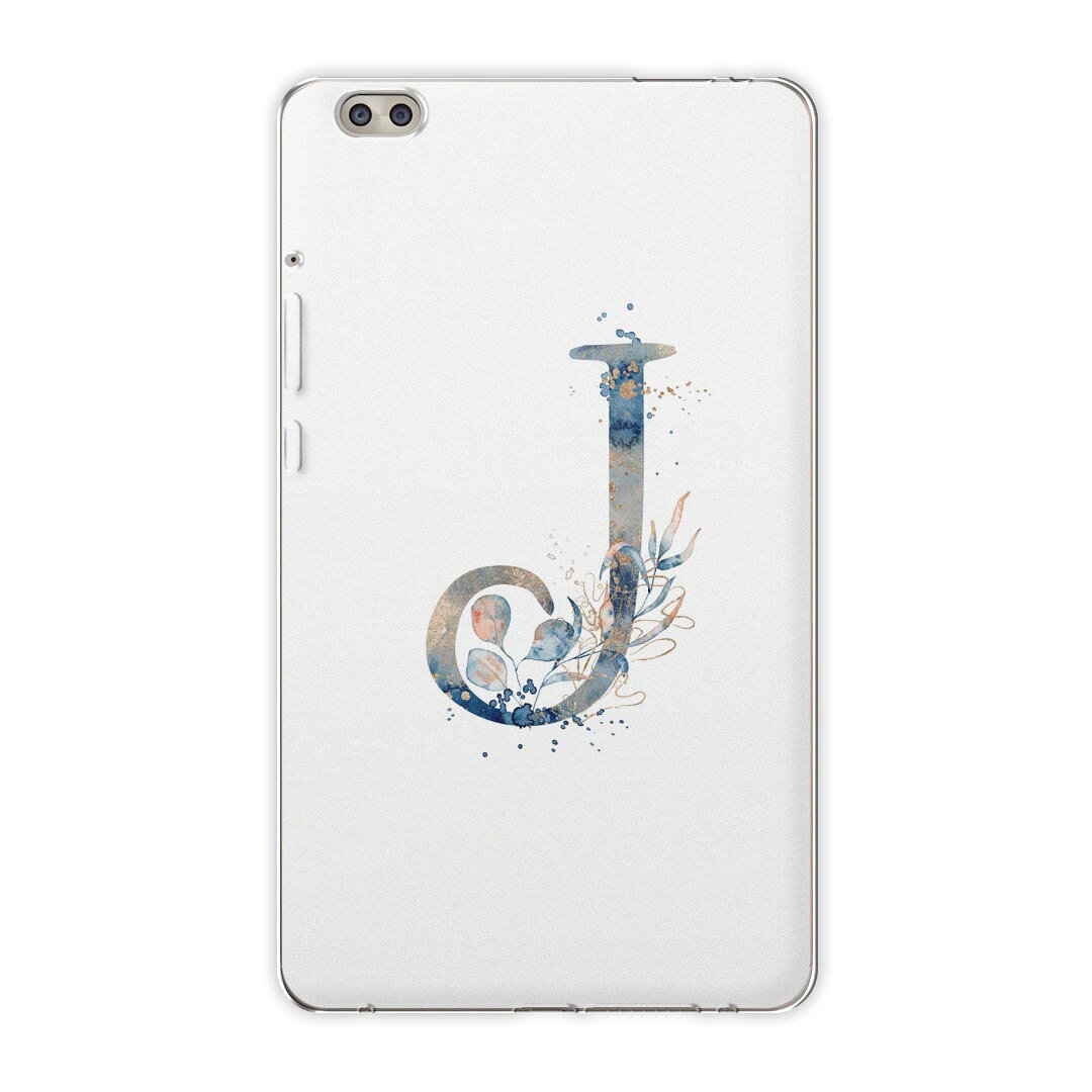 dtab compact d-02k docomo dタブ 用 タブレット ケース タブレット カバー TPU ソフトケース 019662 フォント 文字 j アルファベット