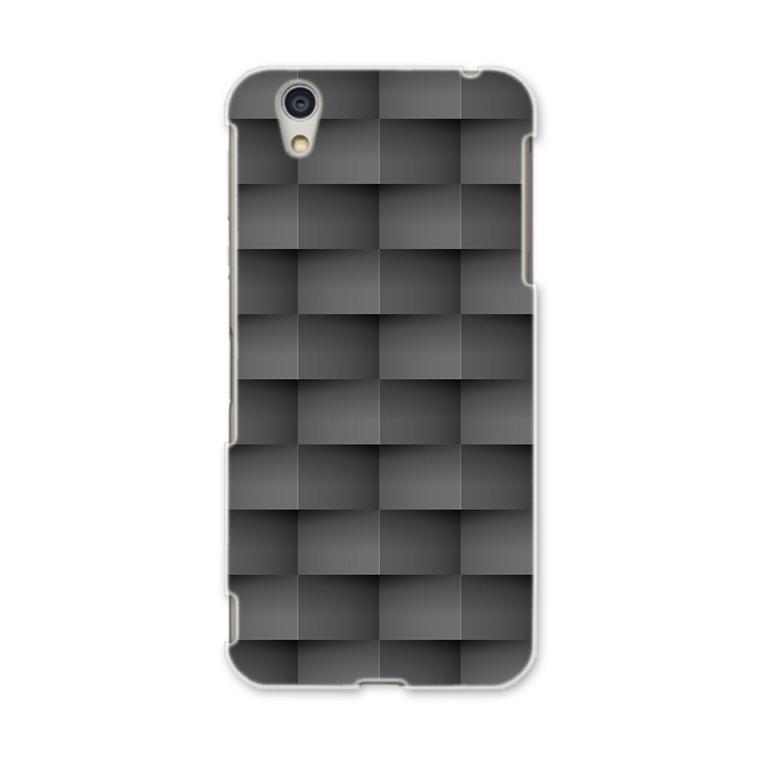 DM-01J AQUOS Disney Mobile docomo ドコモ dm01j スマホ カバー ケース スマホケース スマホカバー PC ハードケース 000440 市松模様　チェック　黒