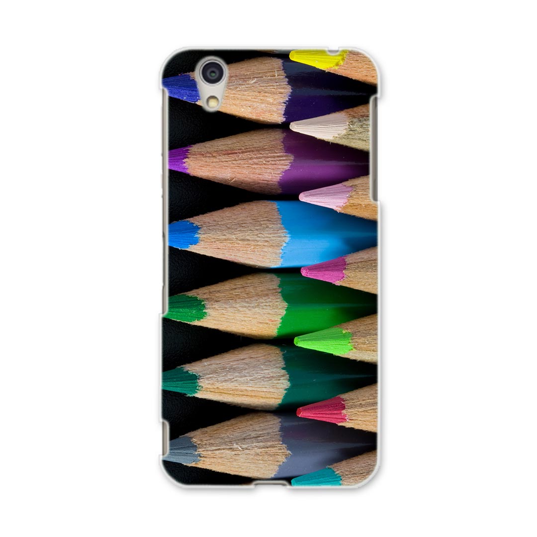 DM-01J AQUOS Disney Mobile docomo ドコモ dm01j スマホ カバー ケース スマホケース スマホカバー PC ハードケース 001080 色鉛筆　カラフル