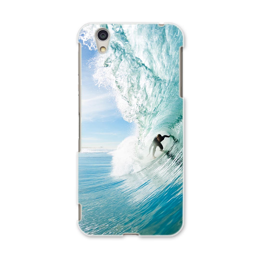 乐天商城 - DM-01J AQUOS Disney Mobile docomo ドコモ dm01j スマホ カバー ケース スマホケース スマホカバー PC ハードケース 001164 波　サーフィン