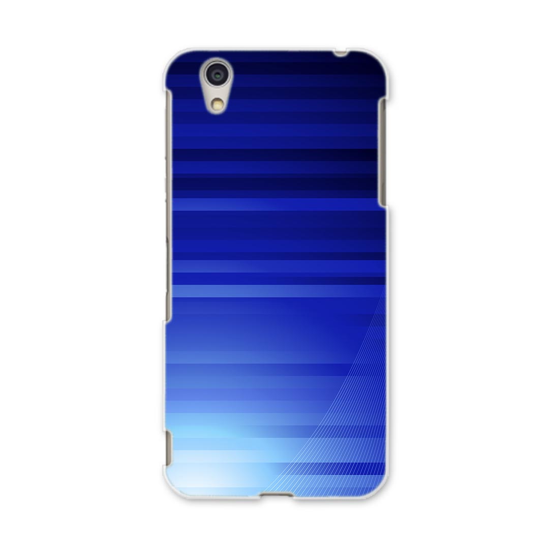 DM-01J AQUOS Disney Mobile docomo ドコモ dm01j スマホ カバー ケース スマホケース スマホカバー PC ハードケース 002204 シンプル　青