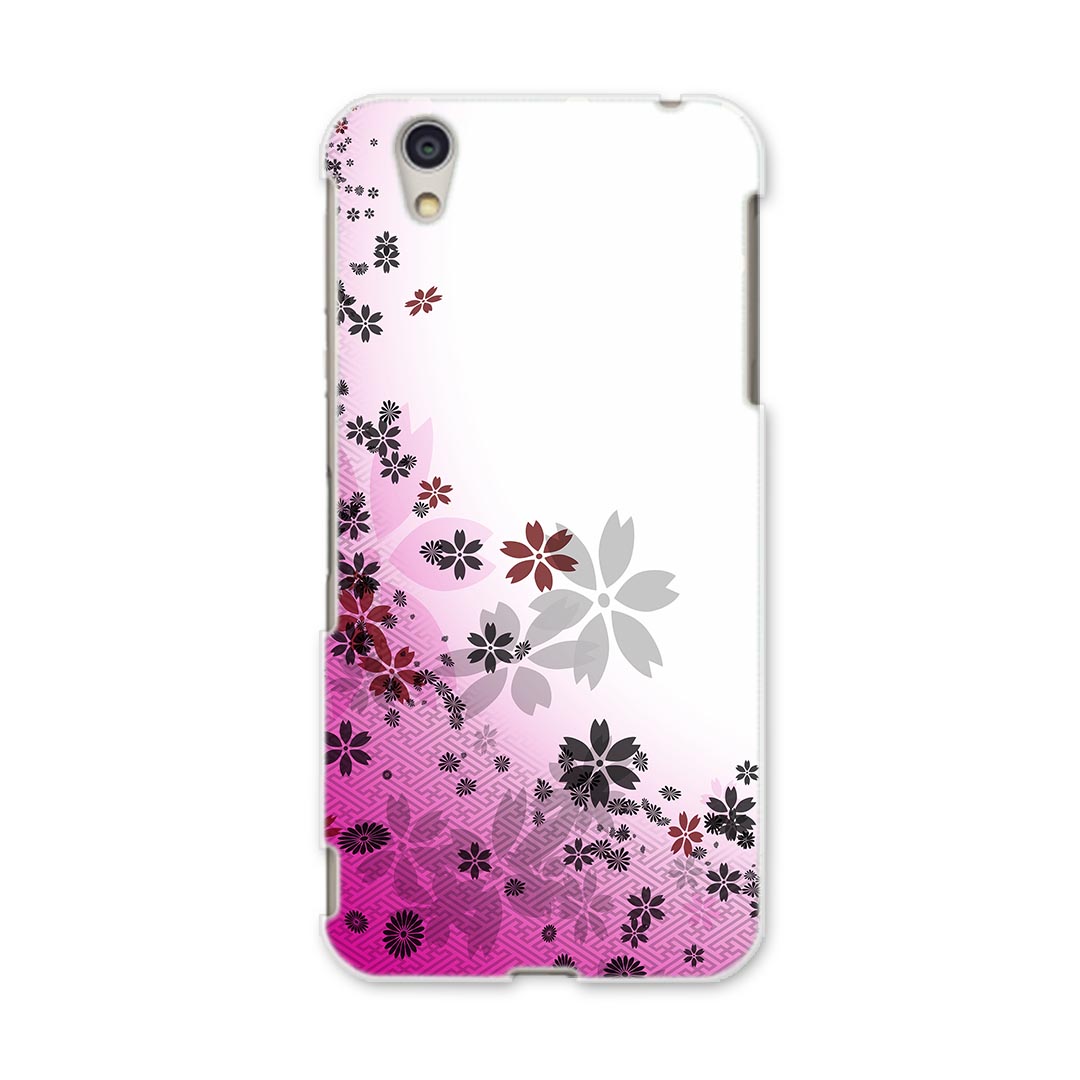 DM-01J AQUOS Disney Mobile docomo ドコモ dm01j スマホ カバー ケース スマホケース スマホカバー PC ハードケース 002610 花　桜　ピンク