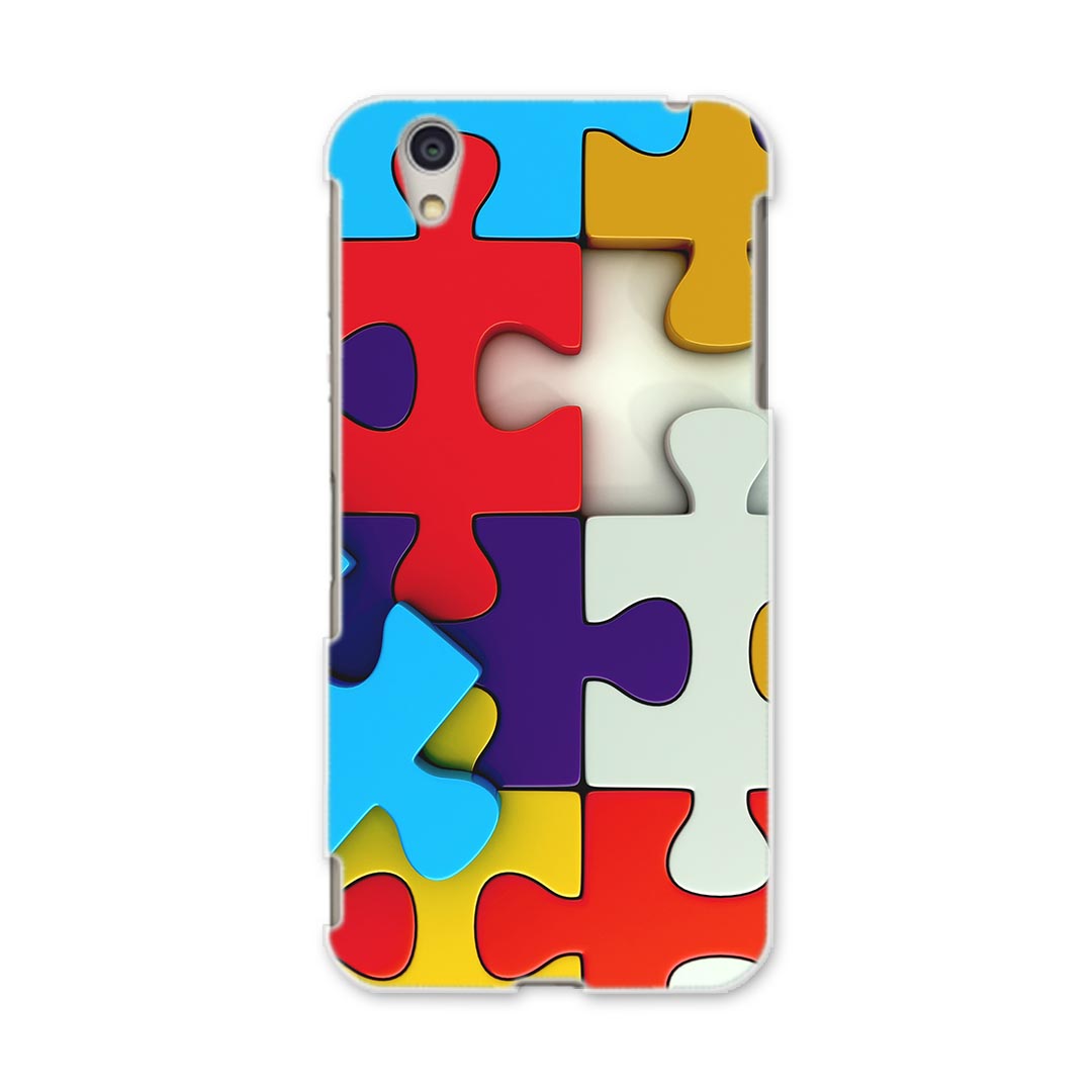 DM-01J AQUOS Disney Mobile docomo ドコモ dm01j スマホ カバー ケース スマホケース スマホカバー PC ハードケース 006902 パズル　カラフル