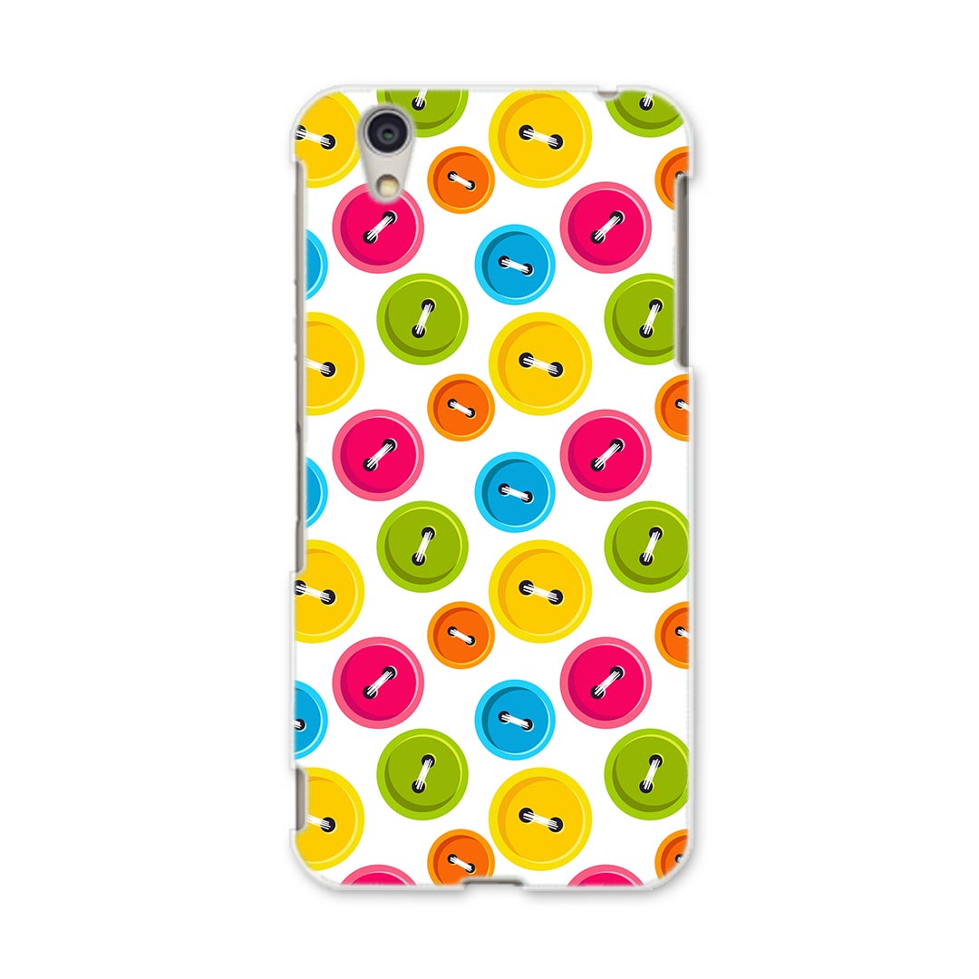 DM-01J AQUOS Disney Mobile docomo ドコモ dm01j スマホ カバー ケース スマホケース スマホカバー PC ハードケース 007785 カラフル　模様　ボタン