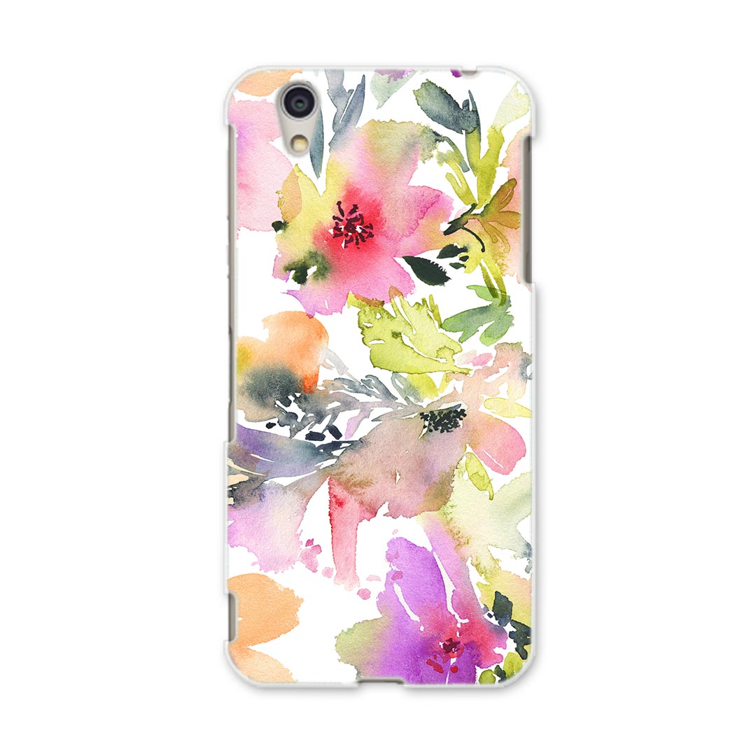 DM-01J AQUOS Disney Mobile docomo ドコモ dm01j スマホ カバー ケース スマホケース スマホカバー PC ハードケース 010236 フラワー　花　水彩