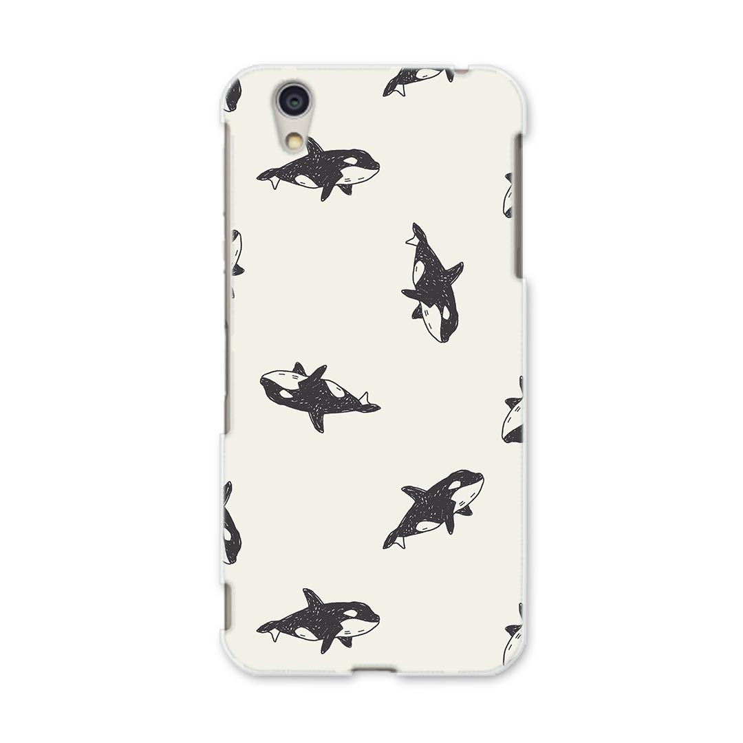 DM-01J AQUOS Disney Mobile docomo ドコモ dm01j スマホ カバー ケース スマホケース スマホカバー PC ハードケース 010349 海　動物　くじら