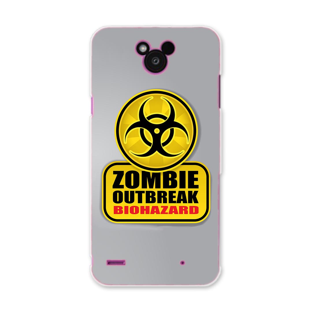 DM-02H Disney Mobile ディズニーモバイル dm02h docomo ドコモ スマホ カバー ケース スマホケース スマホカバー PC ハードケース 標識 ゾンビ バイオハザード ユニーク 001180